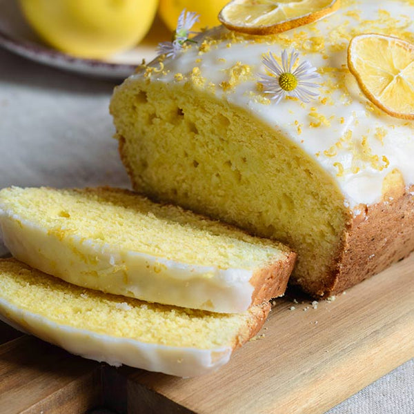 Lemon Yogurt Loaf Cake & Lemon Drizzle