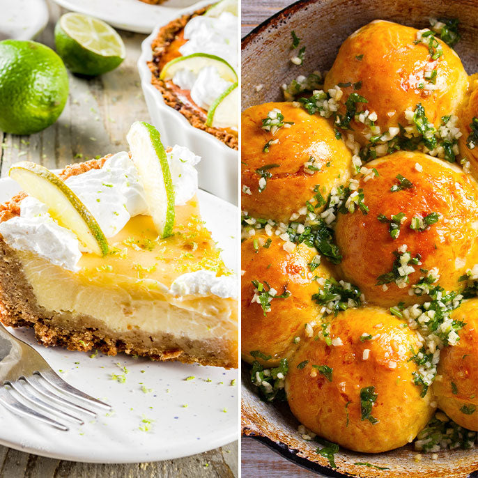 Key Lime Pie & Cheese Dinner Rolls