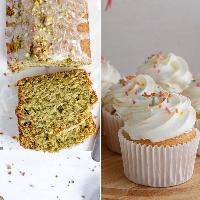 Pistachio Cake & Vanilla Cupcakes at Tavola Studio Al Tilal