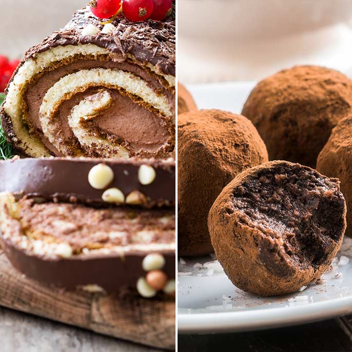 Yule Log Cake & Chocolate Truffles Workshop